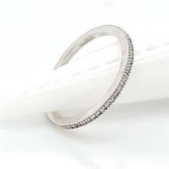 Simon G 1/4ctw Diamond Wedding Stackable 18K White Gold Band Ring